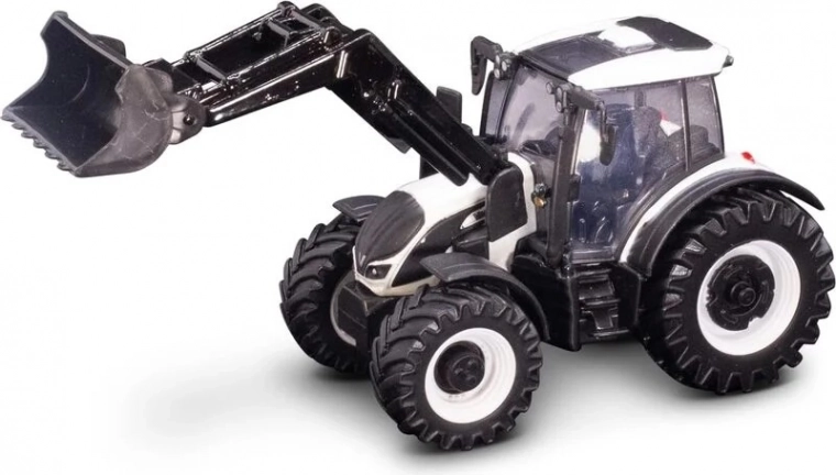 Tractor de granja Bburago Valtra N174 con pala delantera 10 cm