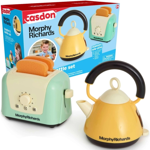 Set de hervidor y tostadora infantil Casdon Morphy Richards de outlet – incompleto