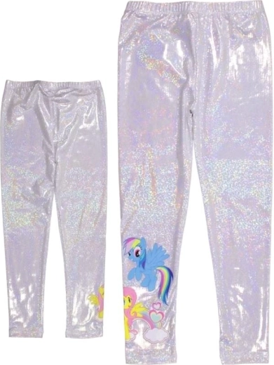 Leggings holográficos plateados de My Little Pony