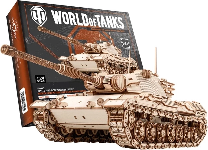 Little Story maqueta 3D de madera World of Tanks Leopard 1