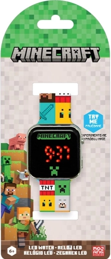 Reloj digital LED Minecraft