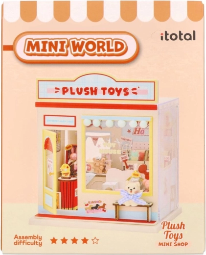 i-Total maqueta miniatura de tienda de peluches DIY