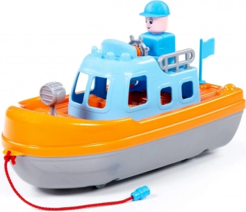 Barco Patrulla – barco infantil de plástico para bañera y agua 31 cm