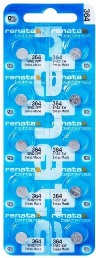 Pila de botón Renata 364 1,55 V (10 uds.)