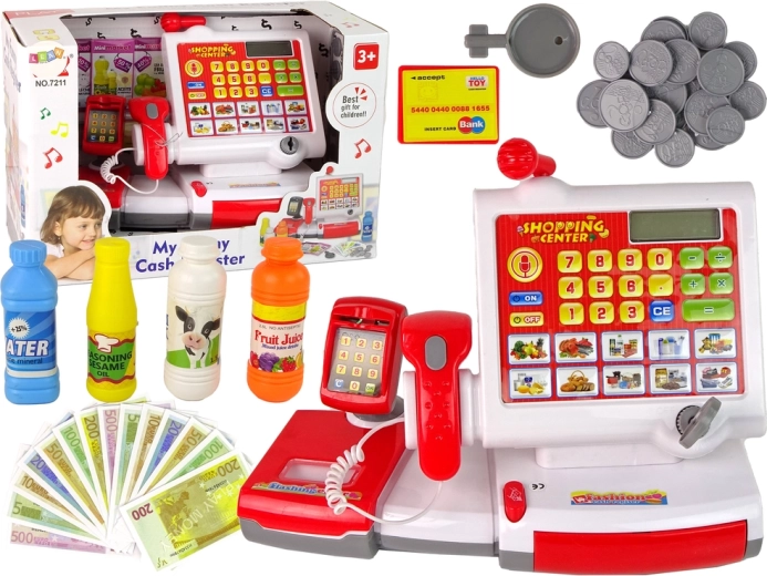 Caja registradora infantil táctil con accesorios y sonido