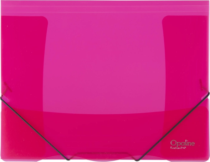 Carpeta con goma Opaline roja A4
