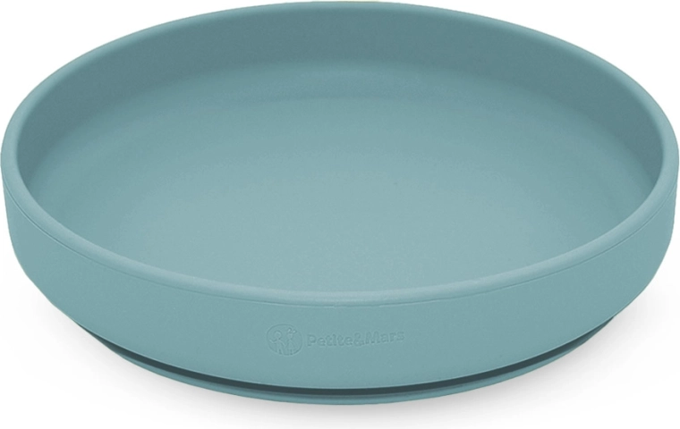 Petite&Mars plato de silicona con ventosa Take&Match frosted sky 6m+