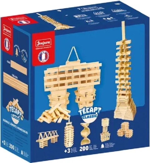 Jeujura construcción de madera Técap Classic 200 piezas