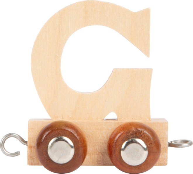 Vagón de madera con la letra G para tren de madera SMALL FOOT