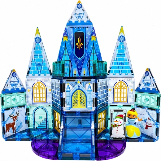 Castillo de hielo de cuento con piezas transparentes