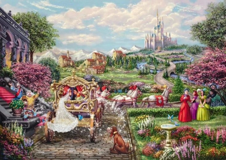 Puzzle SCHMIDT CENICIENTA: felices para siempre, 1000 piezas