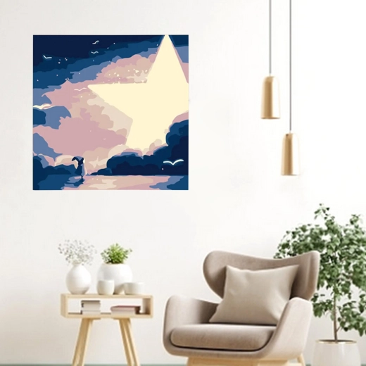 Relajación y decoración en uno: motivo de estrella