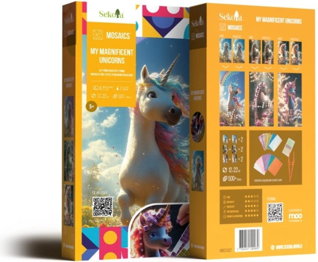 Sekoia Mosaics unicornio – set creativo de mosaicos