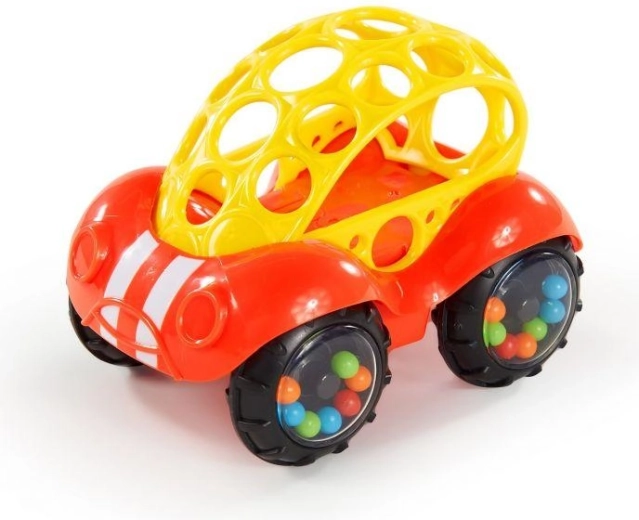 Oball autito sonajero Rattle & Roll rojo