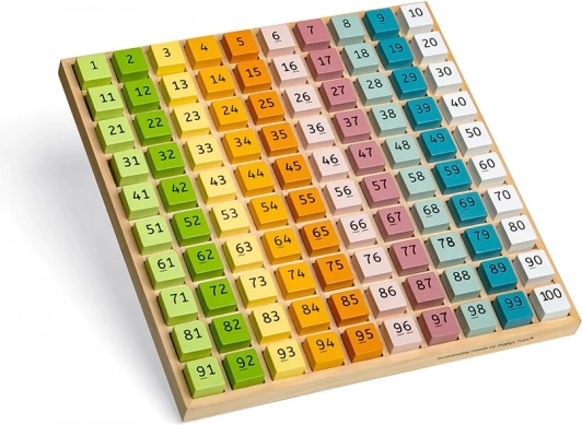 Bigjigs Toys dispensador numérico de madera 1–100 FSC