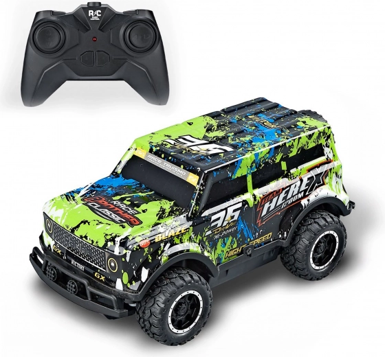 Coche RC luminoso Monster Rider 17,5 cm
