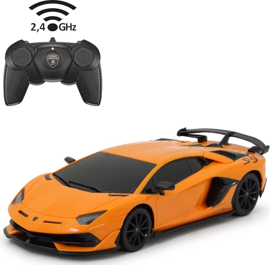 Jamara Lamborghini Aventador SVJ coche RC 1:24, amarillo, 2,4 GHz