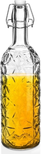 Botella de vidrio con clip 750 ml