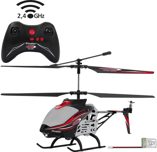 Jamara Floater helicóptero RC con mantenimiento automático de altura 2,4 GHz 3,5 canales