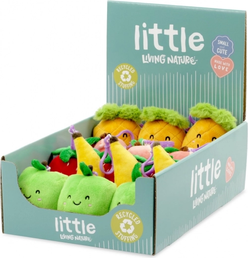 Llavero de peluche mini fruta 10 cm