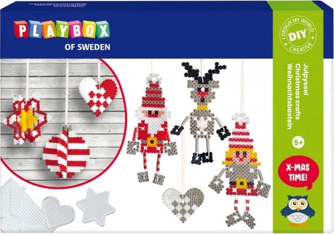 Playbox cuentas para planchar kit 3D de adornos navideños, 4000 uds