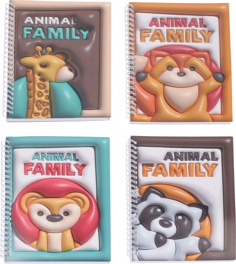 Cuaderno sin líneas con espiral 14,5 × 21 cm, 60 páginas – Animalitos