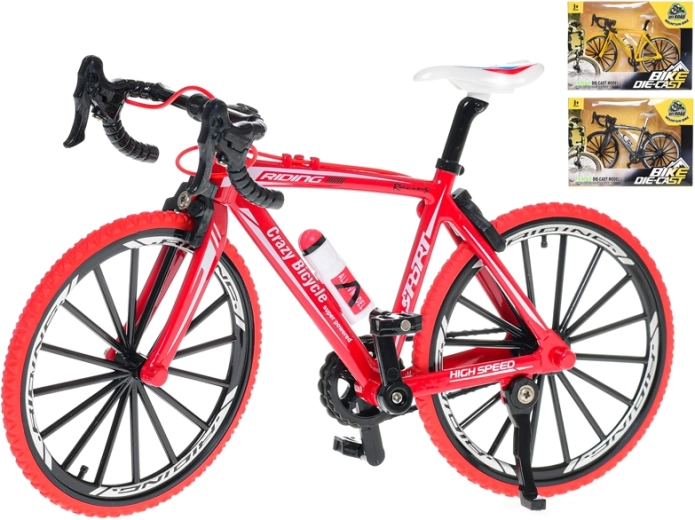 Modelo metálico de bicicleta de carreras 20 cm