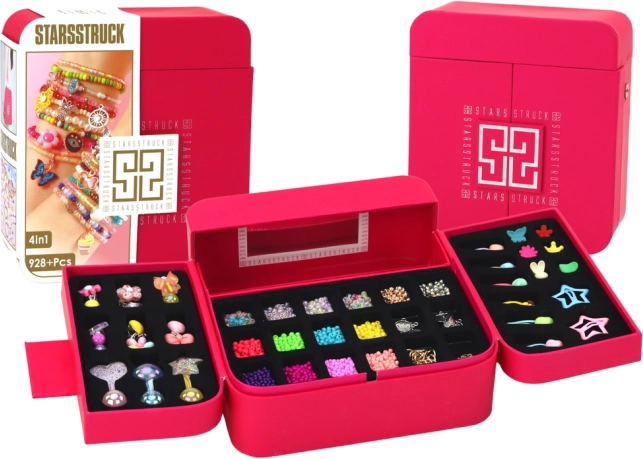 Set creativo de bisutería en joyero con accesorios