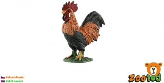 Figura de plástico de gallo de 5 cm