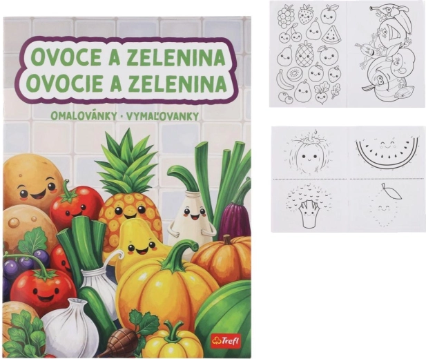 Libro para colorear de frutas y verduras