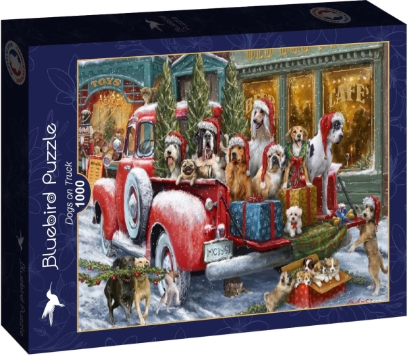 Puzzle Bluebird «Perros en un camión» 1000 piezas