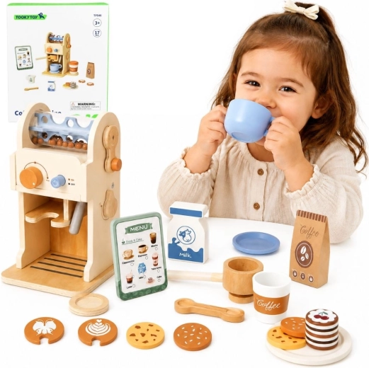 Cafetera de madera Barista TOOKY TOY