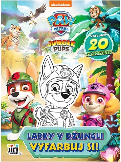 Cuaderno para colorear Paw Patrol: Patas en la jungla