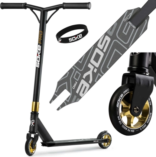 Patinete freestyle Soke PRO gold