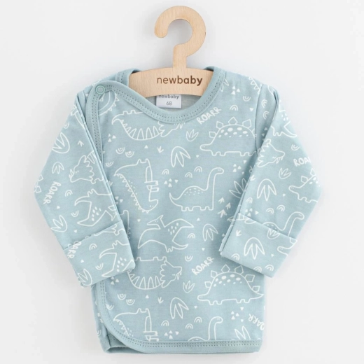 Camiseta para bebé New Baby Classic II dino menta 68 (4–6 m)