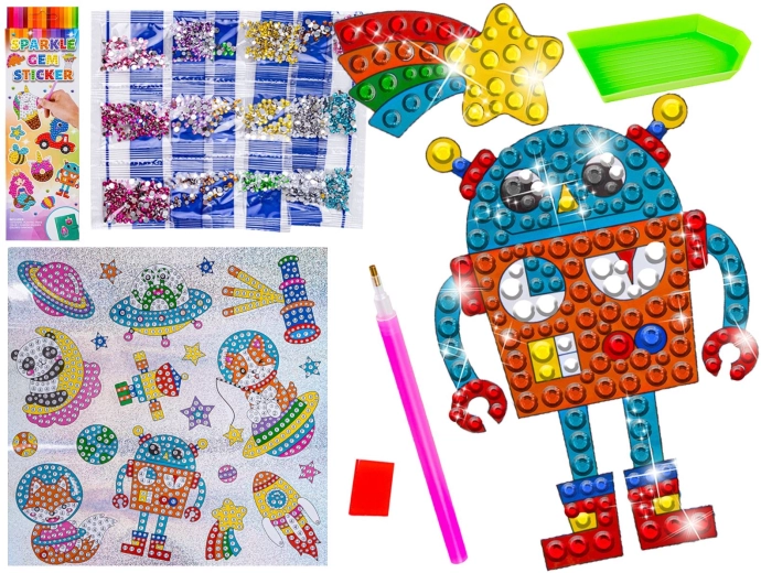 Mosaico de diamantes – pegatinas espacio, set de 20 uds