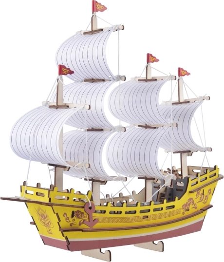 Woodcraft rompecabezas 3D de madera Barco mercante