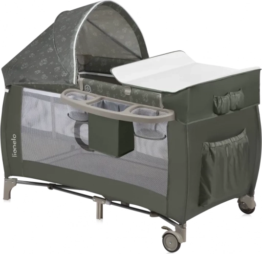 Cuna de viaje Lionelo Sven Plus Beige Olive