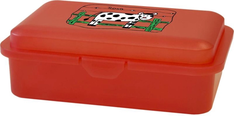 Caja de plástico para el almuerzo con estampado 16 × 11 × 5,5 cm