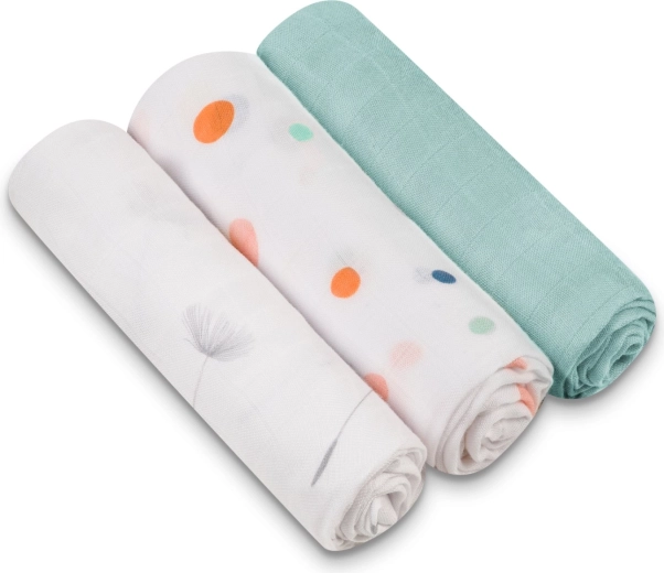 Lionelo pañales de muselina de bambú 3 uds Dot