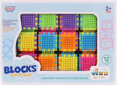 Juego de construcción de cubos 12 uds.