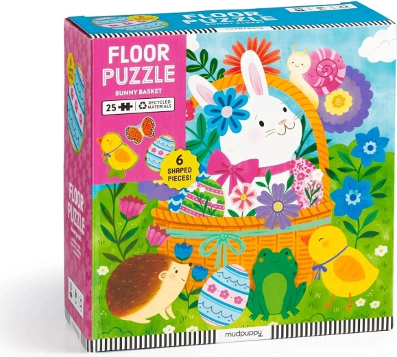 Puzzle de suelo Mudpuppy Conejito de Pascua 25 piezas