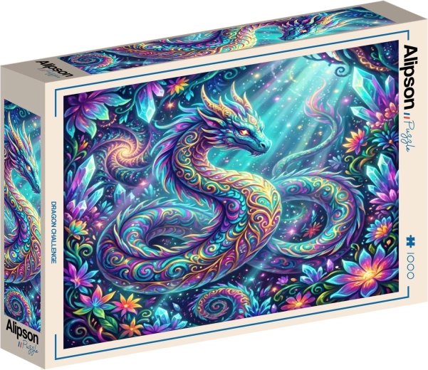 Puzzle cuadrado Alipson Desafío del Dragón 1000 piezas