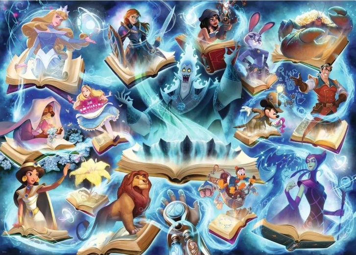 Puzzle Ravensburger Disney Lorcana Glimmers of the Realm – Safír (1000 piezas)
