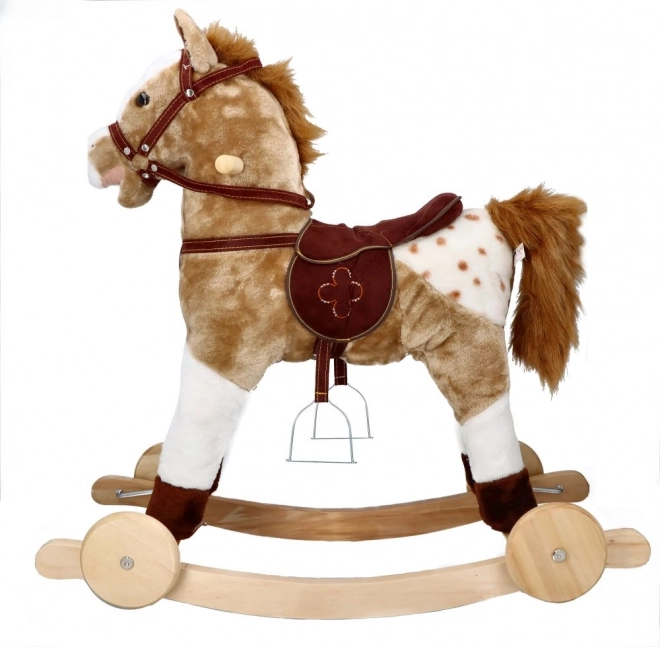 Caballito balancín Mustang con ruedas