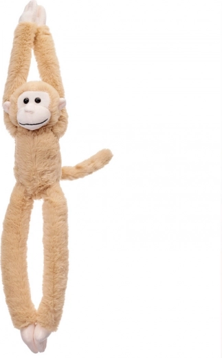 Monito de peluche colgante beige con velcro 45 cm