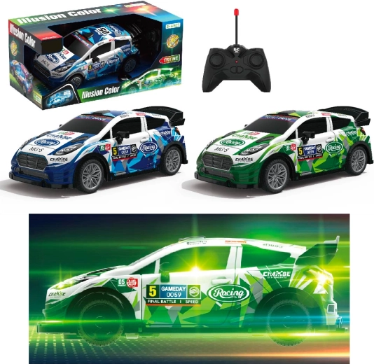 Coche de carreras teledirigido 1:18 con luces