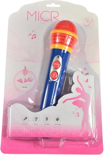 Micrófono infantil con sonidos para niñas 23 cm - 1 pieza