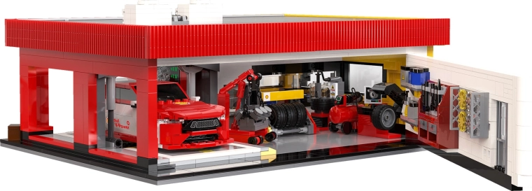 Taller de automóviles totalmente equipado