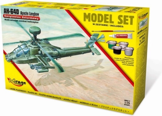 AH-64D Apache Longbow helicóptero de ataque estadounidense – maqueta 1:72